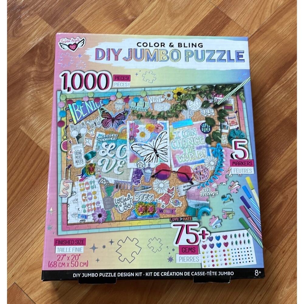 Color‎ & Blind DIY Jumbo Puzzle  1000 pieces  27 x 20 inches